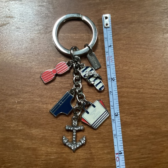 Coach Rare Find flip flop, tote bag, anchor, swimsuits keychain, key fob - Picture 7 of 10